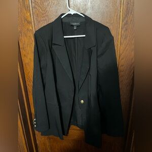 Lane Bryant black blazer with gold buttons 28